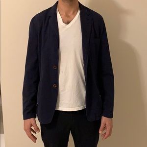 Everyday blazer in navy w/ chambray lining
